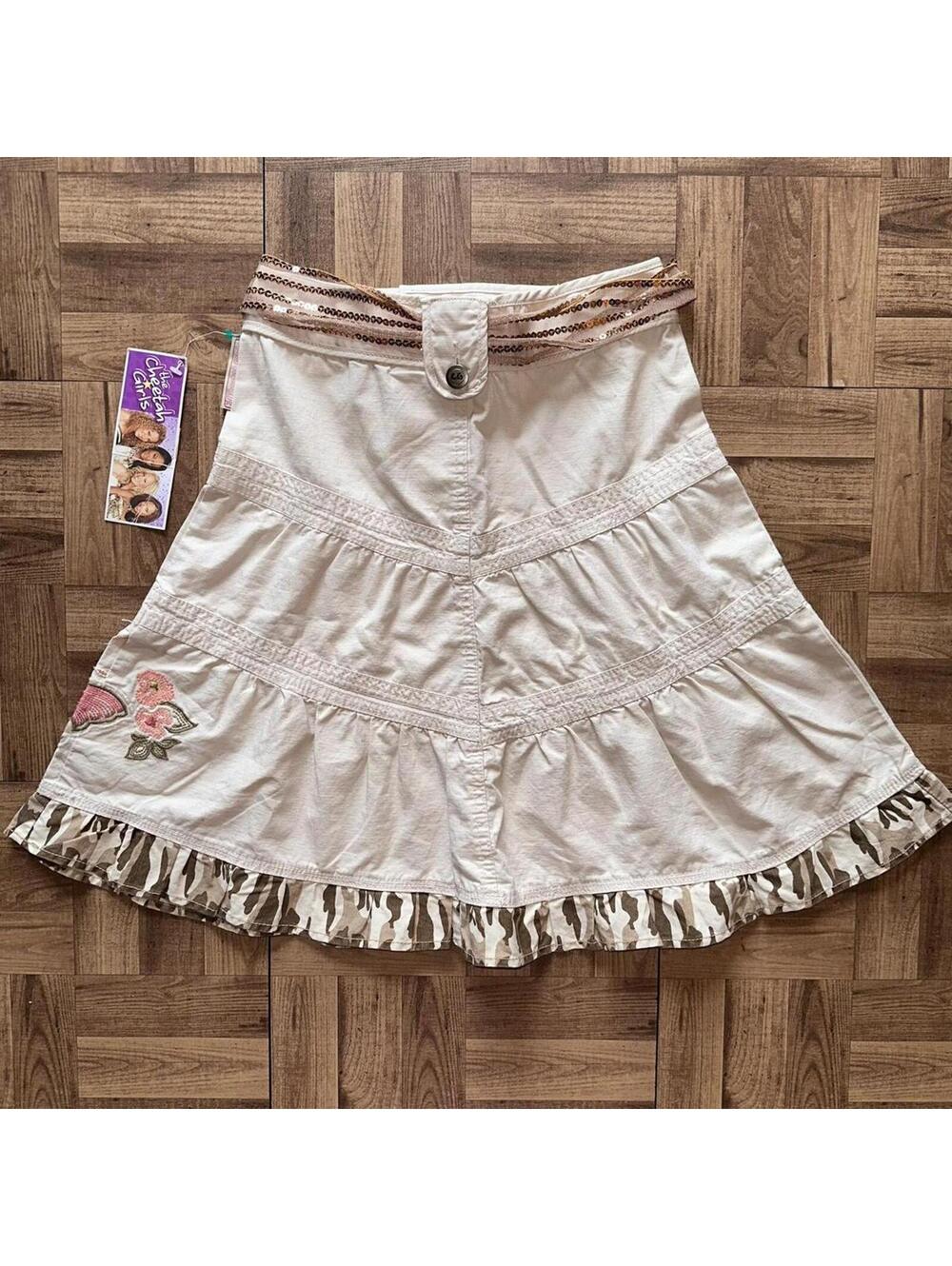 NWT vintage cheetah girls pleated skirt - Picture 3 of 4